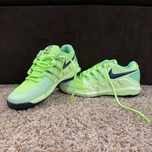 Nike Vapor X Junior Tennis Shoes Green/Volt